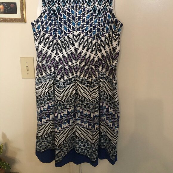 Worthington size 14 Print Dress - Picture 4 of 9